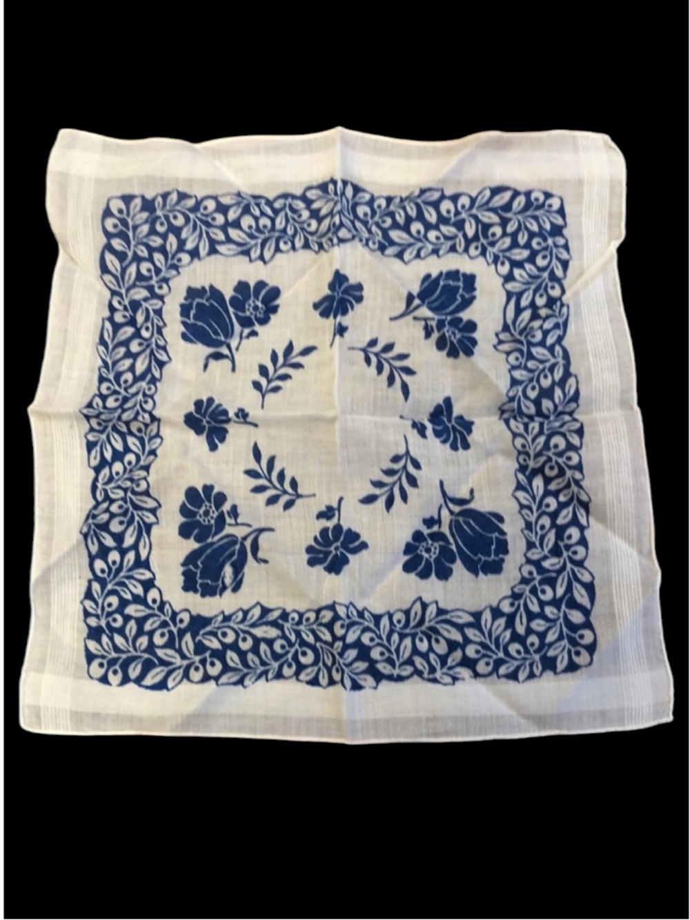Vintage Handkerchief Or Pocket Square